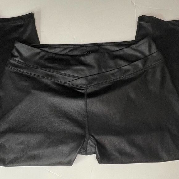 Ryu Shiny Black Crop Workout Leggings M - Picture 5 of 12